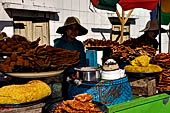 Myanmar - Kyaikhtiyo, the village of restaurants, souvenir shops and guesthouses. 